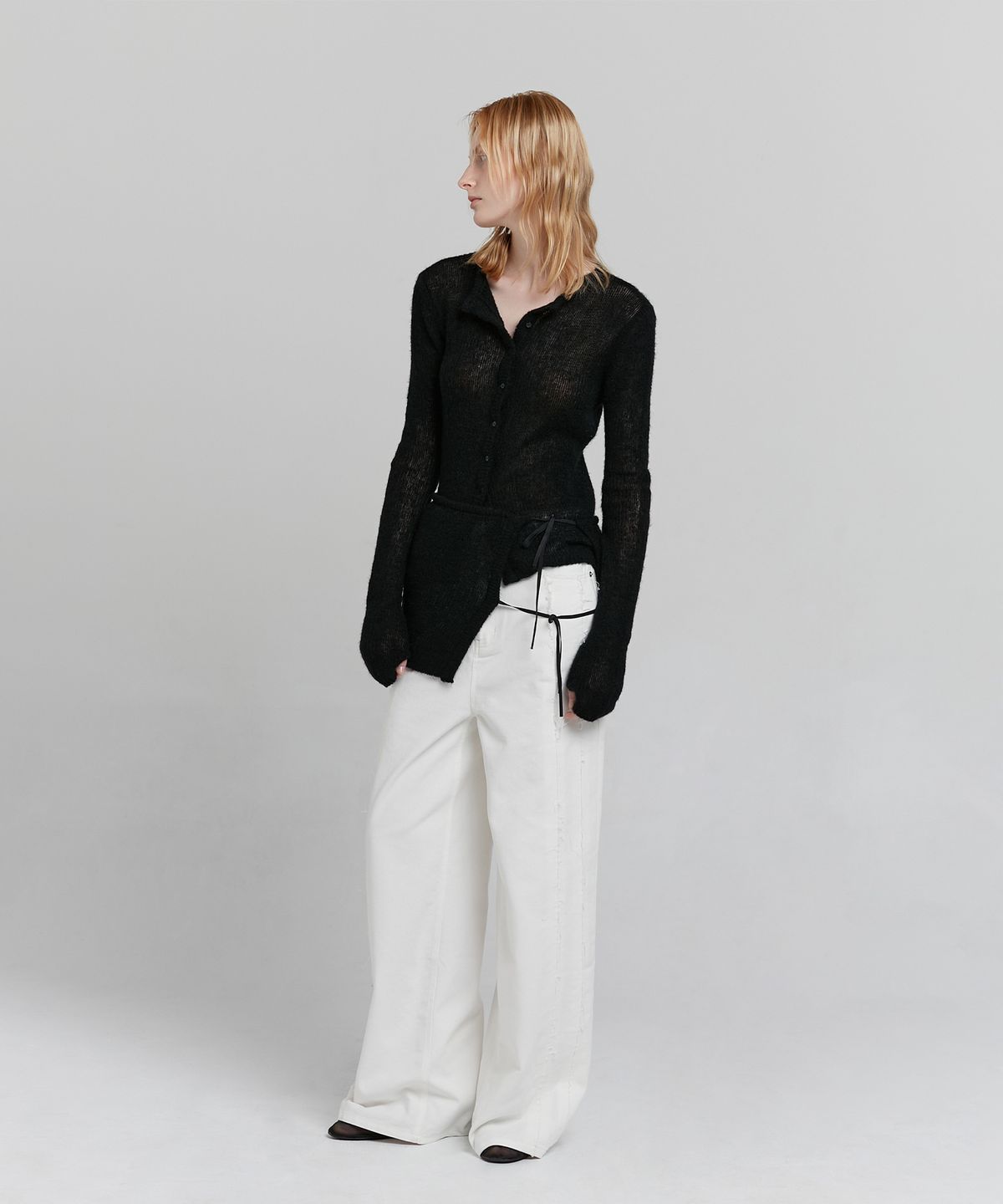 로우타이드(LOW TIDE) CUTTING COTTON PANTS [WHITE]