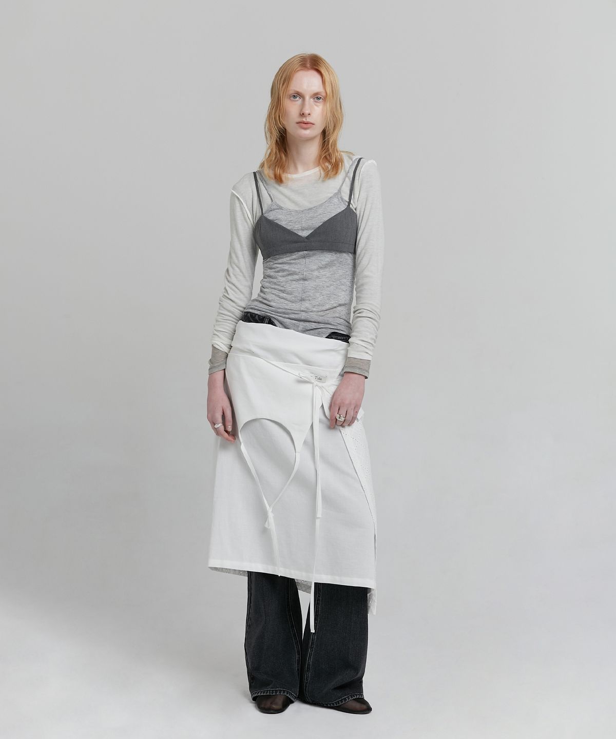 로우타이드(LOW TIDE) BUSTIER BRA TOP [GREY]