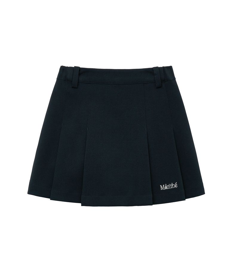 ENFANT W MARITHE LOGO TWILL SKIRT navy