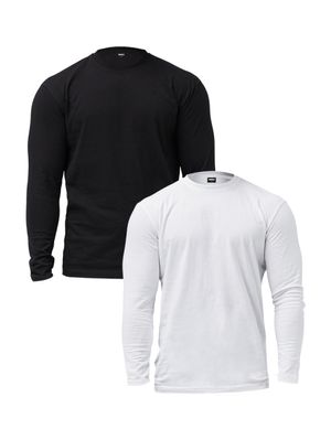 [2PACK] 시그니처 헤비메쉬 머슬핏 긴팔 티셔츠 (2color)