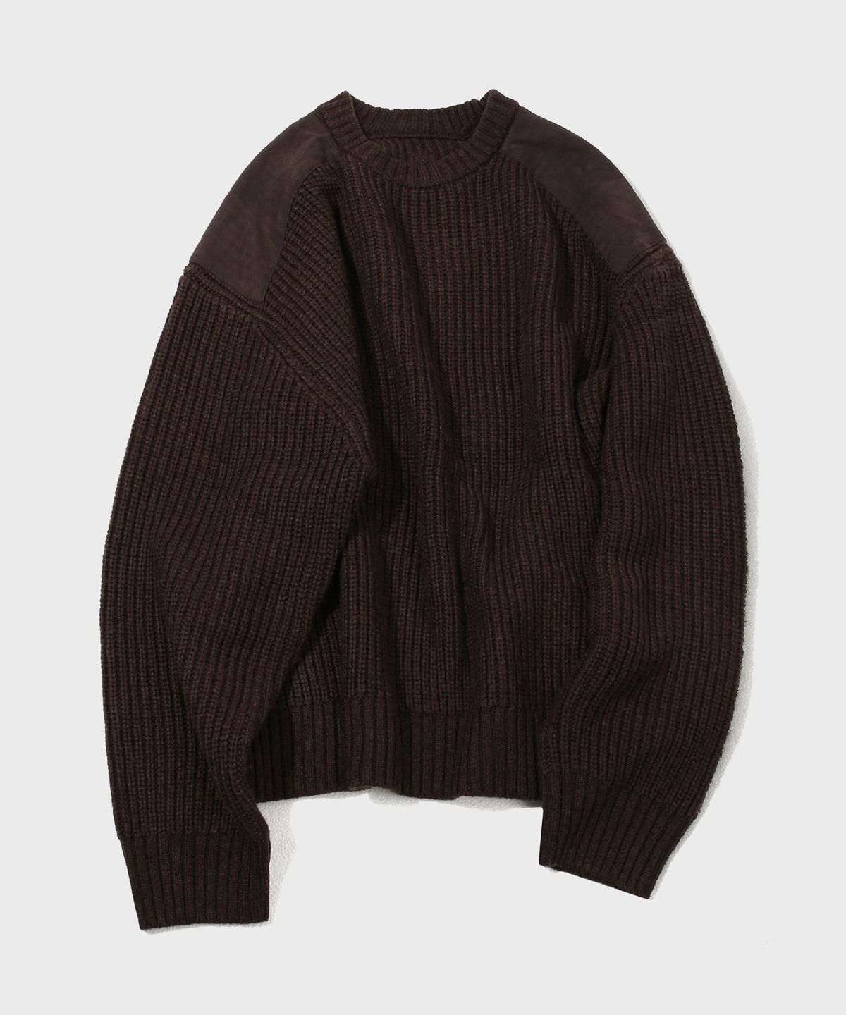 세컨모놀로그(SECONDMONO) 울 블랜디드 코만도 하찌 니트 [BROWN]_SEKT033BROWN
