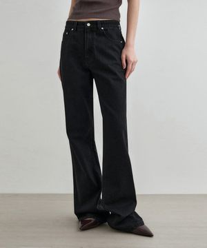 내추럴 세미 부츠컷 데님 진 블랙 MDPT059BLACK