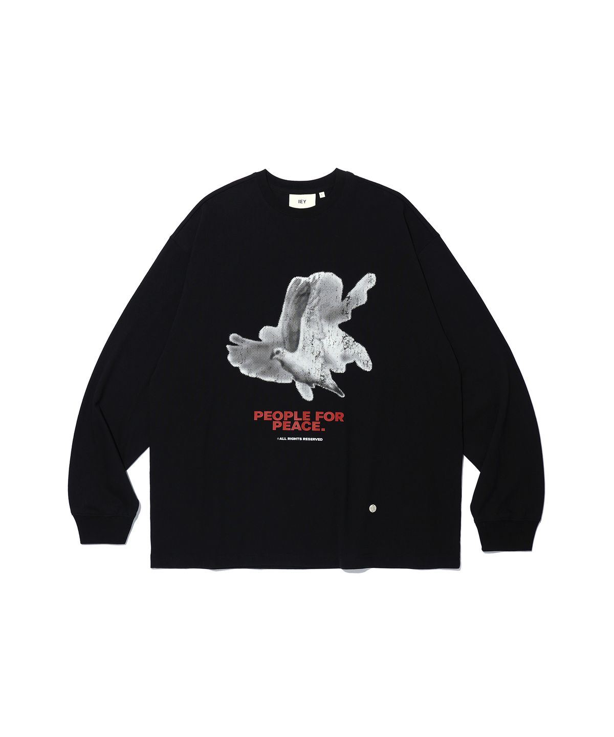 이에이(IEY) PEACE PIGEON LONG SLEEVE Black