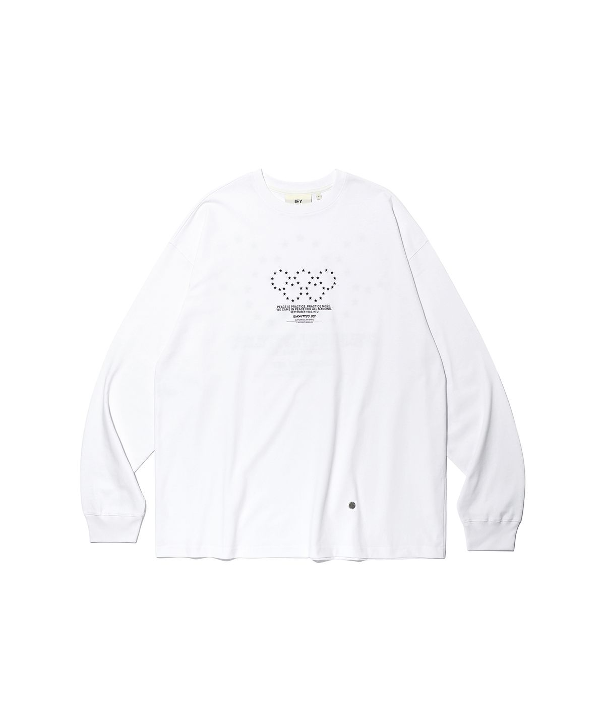 이에이(IEY) OLYMPICS STAR LONG SLEEVE T-SHIRT White