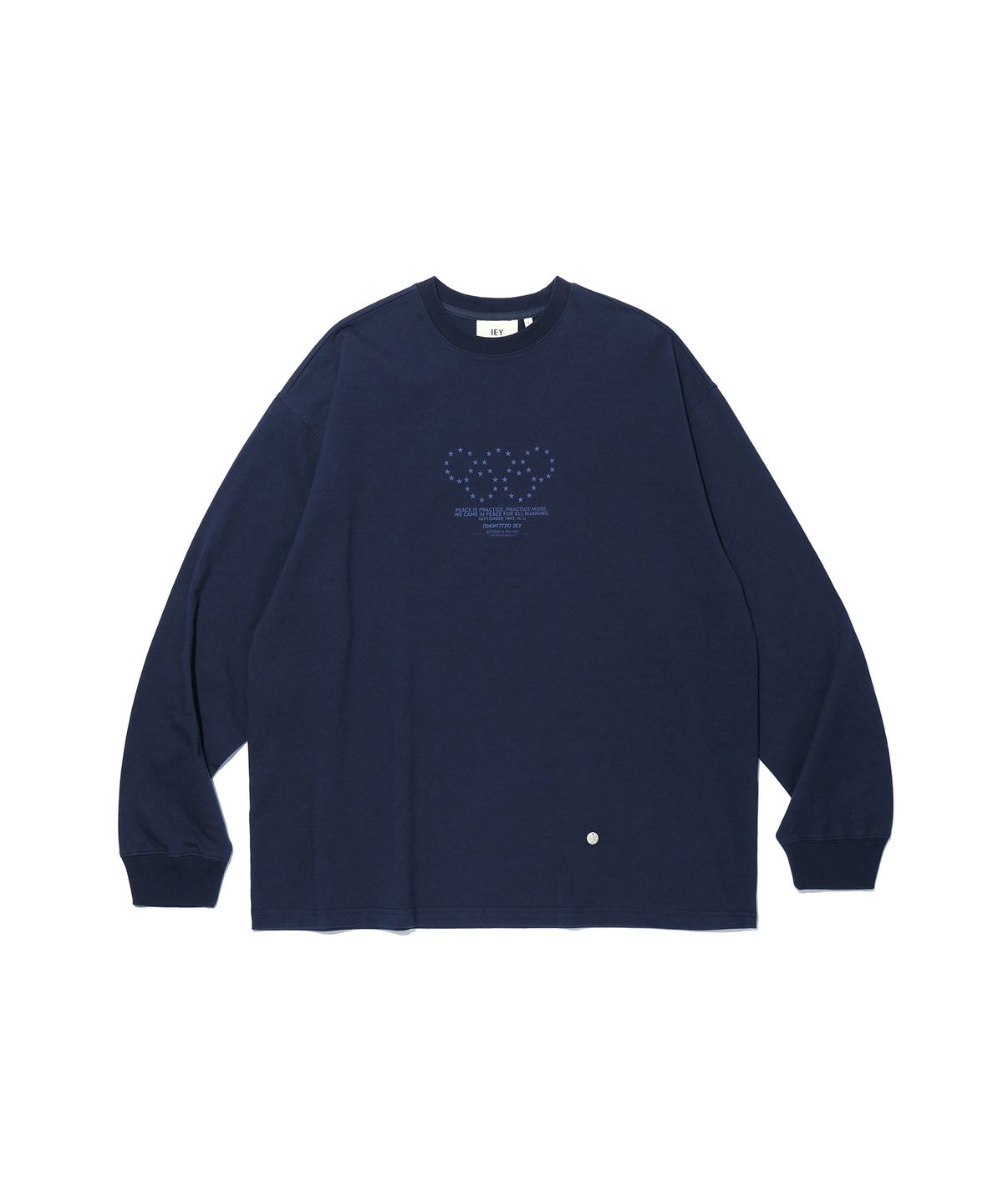 이에이(IEY) OLYMPICS STAR LONG SLEEVE T-SHIRT Navy