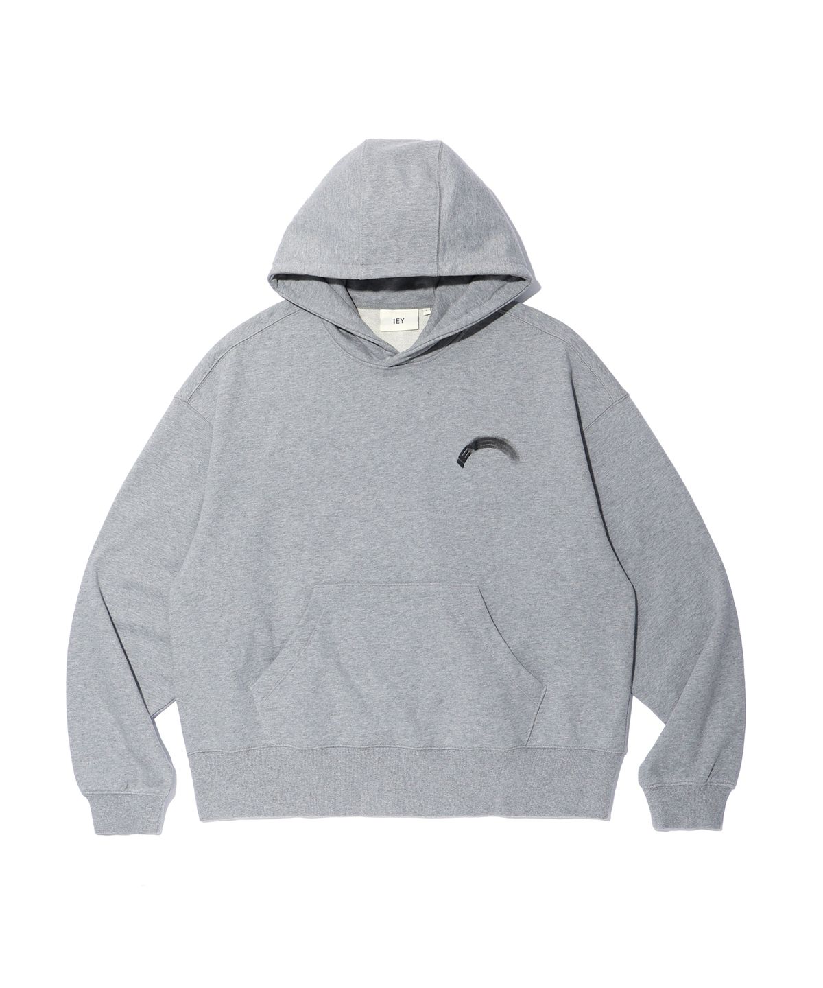 이에이(IEY) MOTION LOGO HOODIE Melange Grey