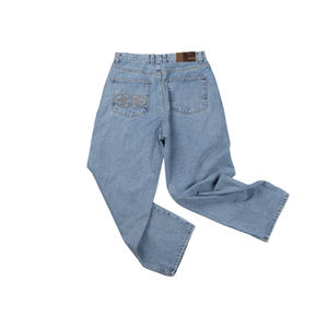 Essential Relaxed Denim Pants (Light Blue)