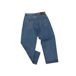 Essential Relaxed Denim Pants (Blue)