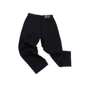 Essential Relaxed Denim Pants (Black)
