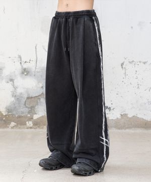 핸드 페인팅 트랙 팬츠