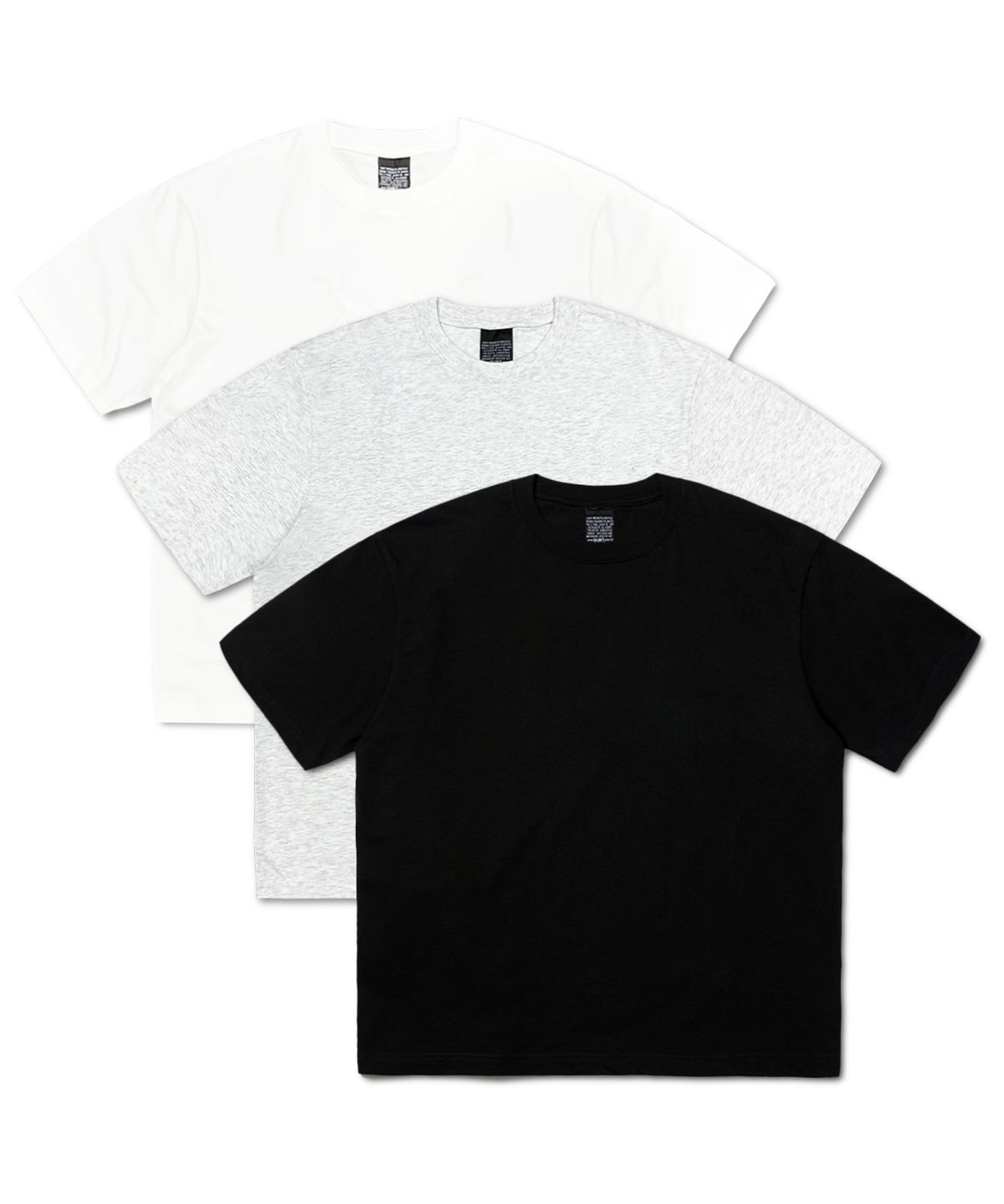 더트(DURT) [3PACK] DAILY HALF SLEEVE TEE