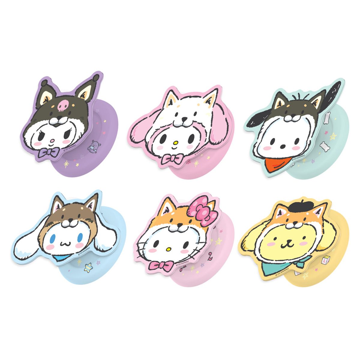 미스터마켓(MRMARKET) 산리오 시바코스튬 맥세이프 아크릴 스마트톡 그립 톡거치대