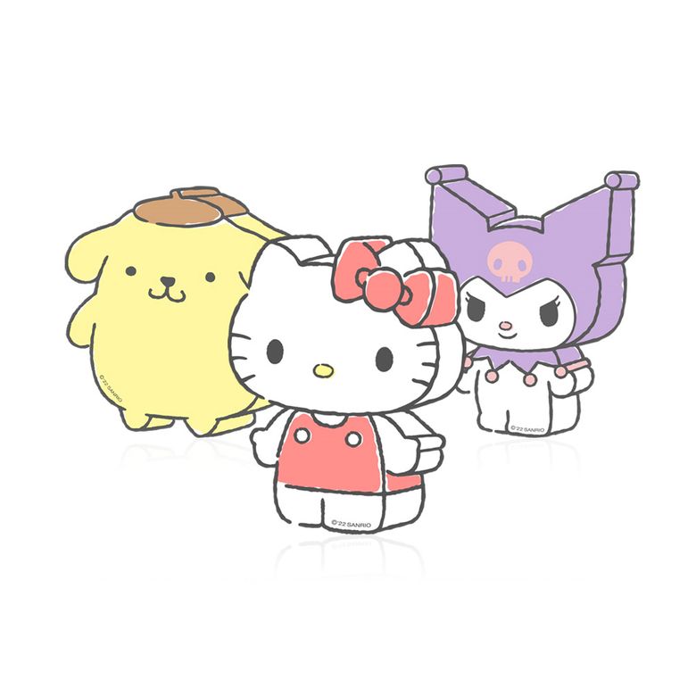 산리오 블록 아크릴 스마트톡 그립 톡거치대