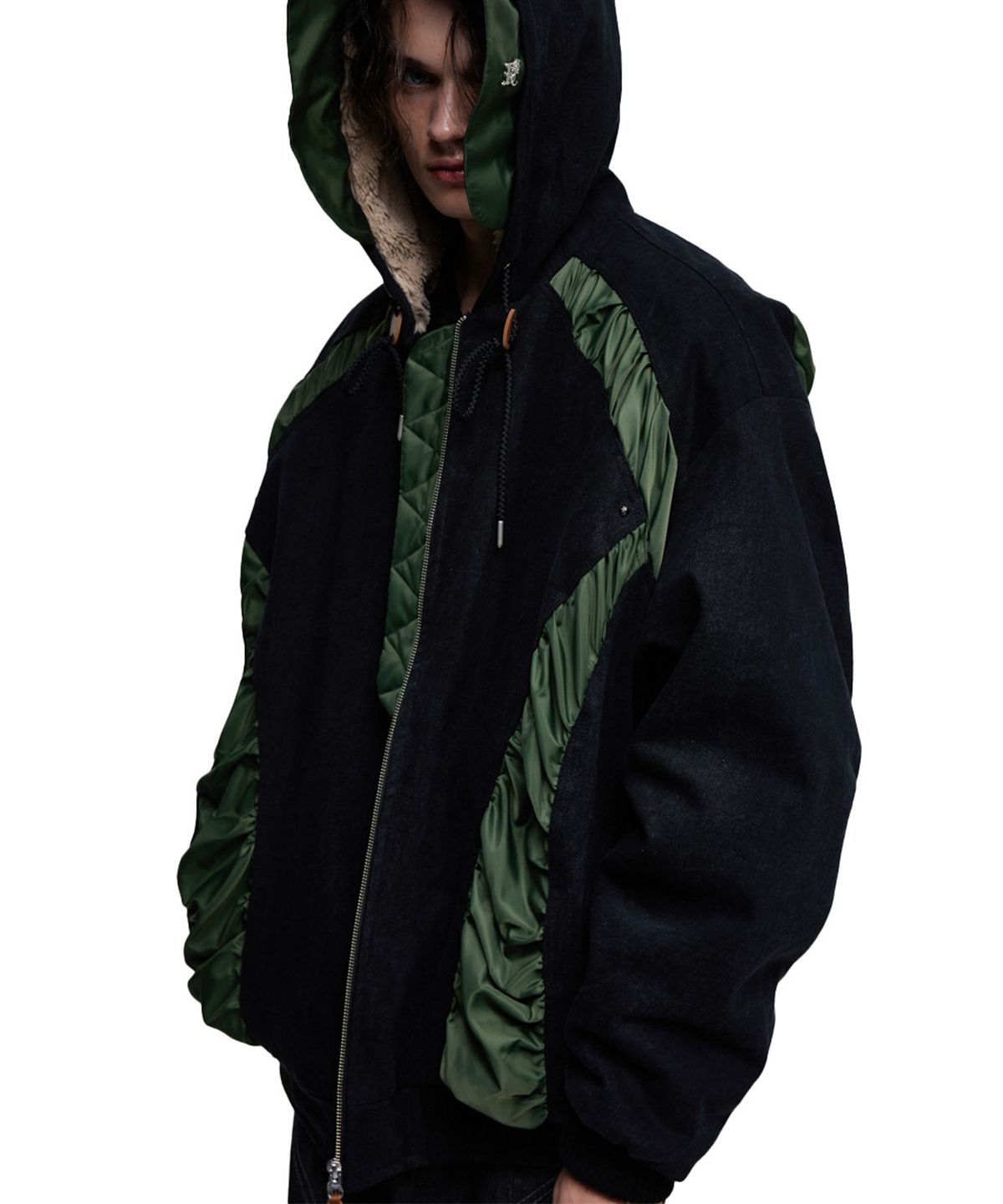 알에스에스씨(RSSC) DENIM MA-1 HOOD JUMPER - BLACK