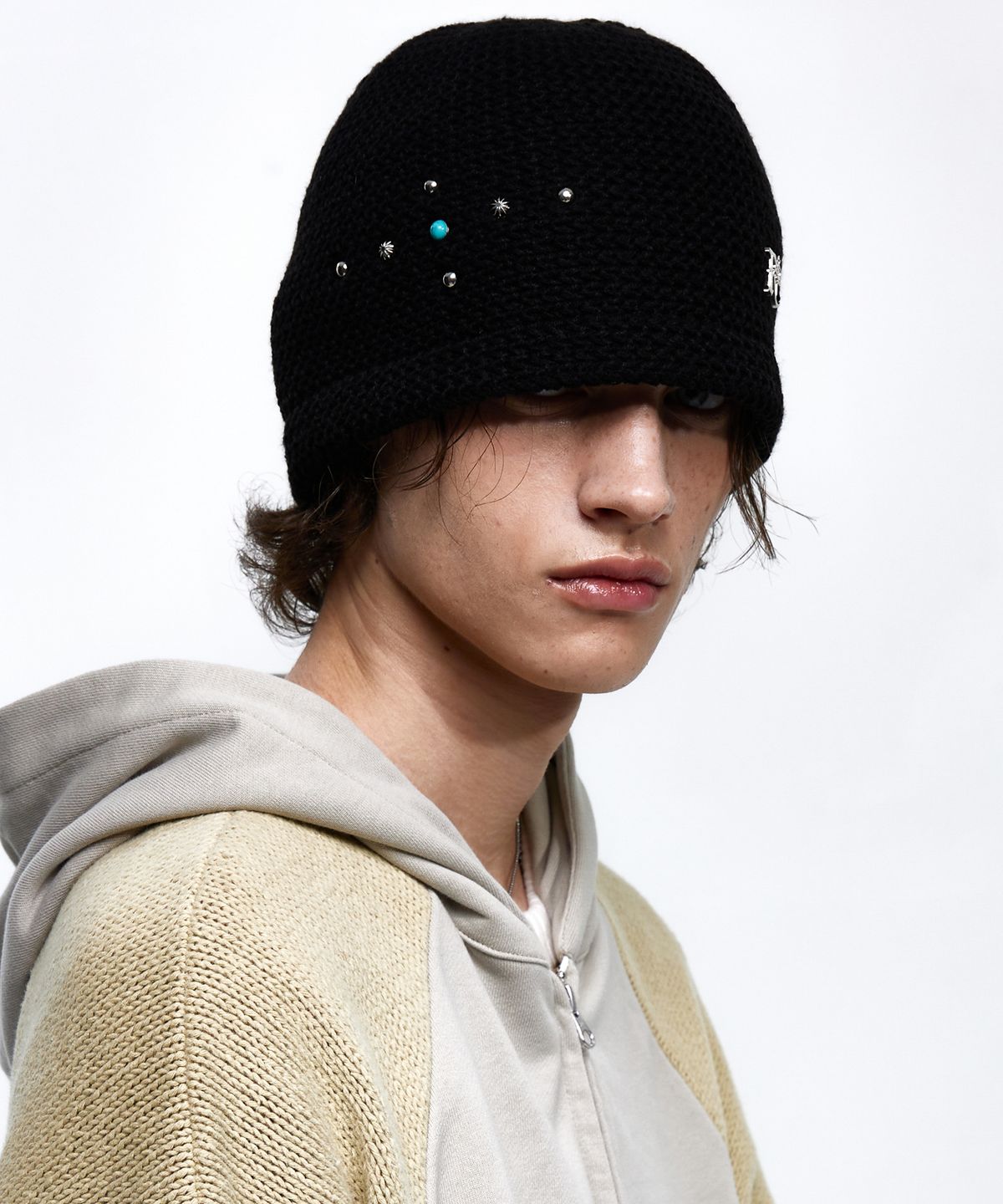 알에스에스씨(RSSC) RIVET KNIT BEANIE - BLACK