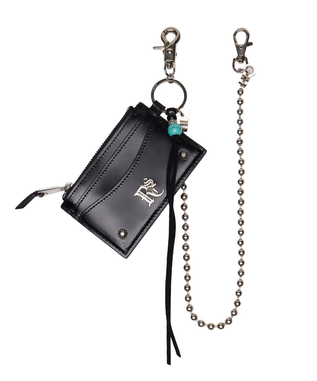 알에스에스씨(RSSC) RIVET KEYCHAIN CARD HOLDER - BLACK