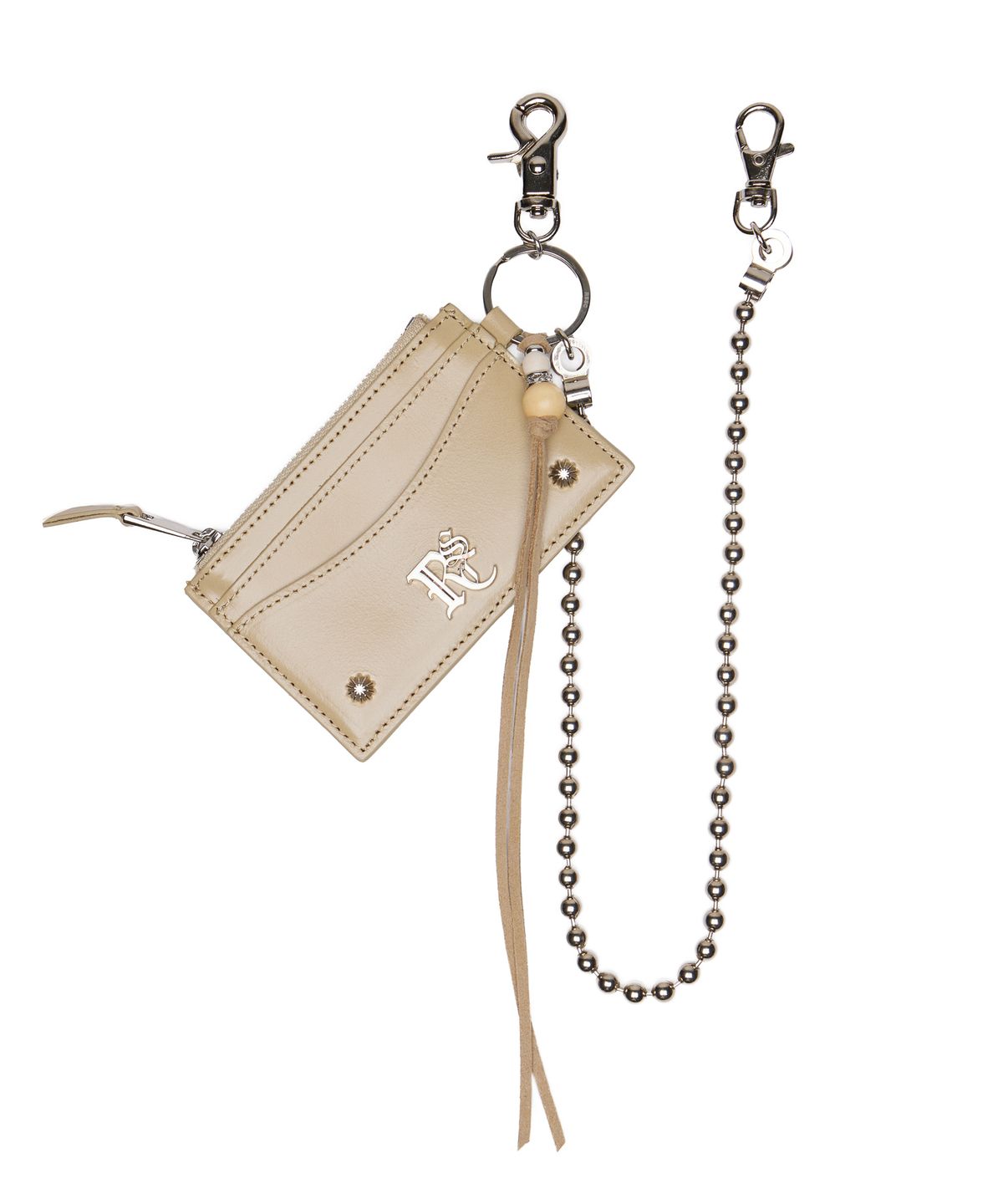 알에스에스씨(RSSC) RIVET KEYCHAIN CARD HOLDER - BEIGE