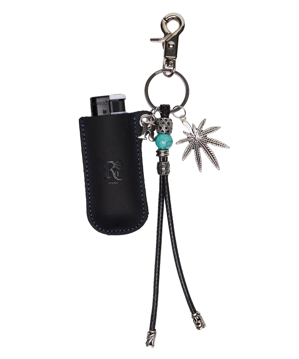 알에스에스씨(RSSC) LEATHER CASE KEYRING - BLACK
