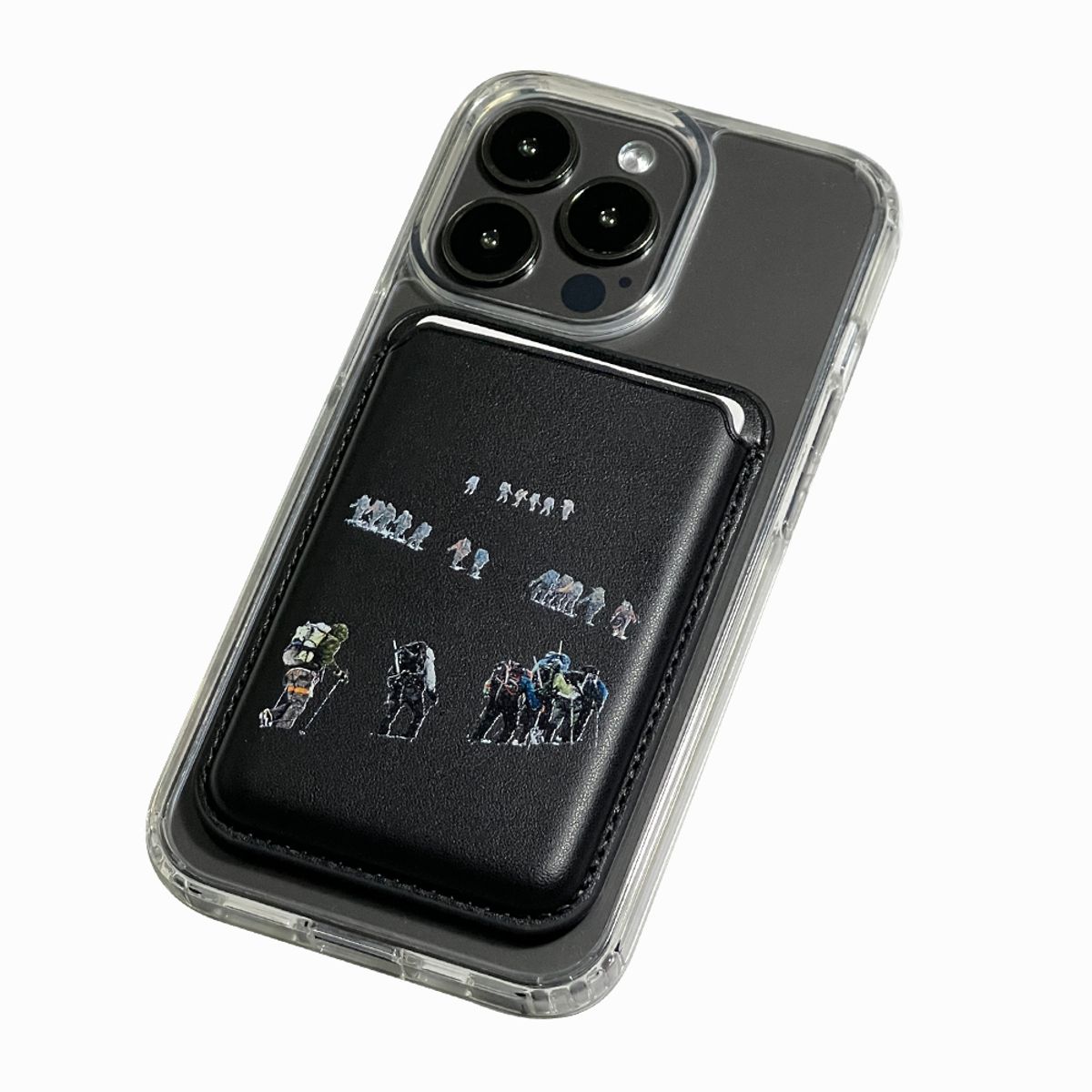 돈패닉유스(DONTPANICYOUTH) Hikers (MagSafe Wallet / Black)