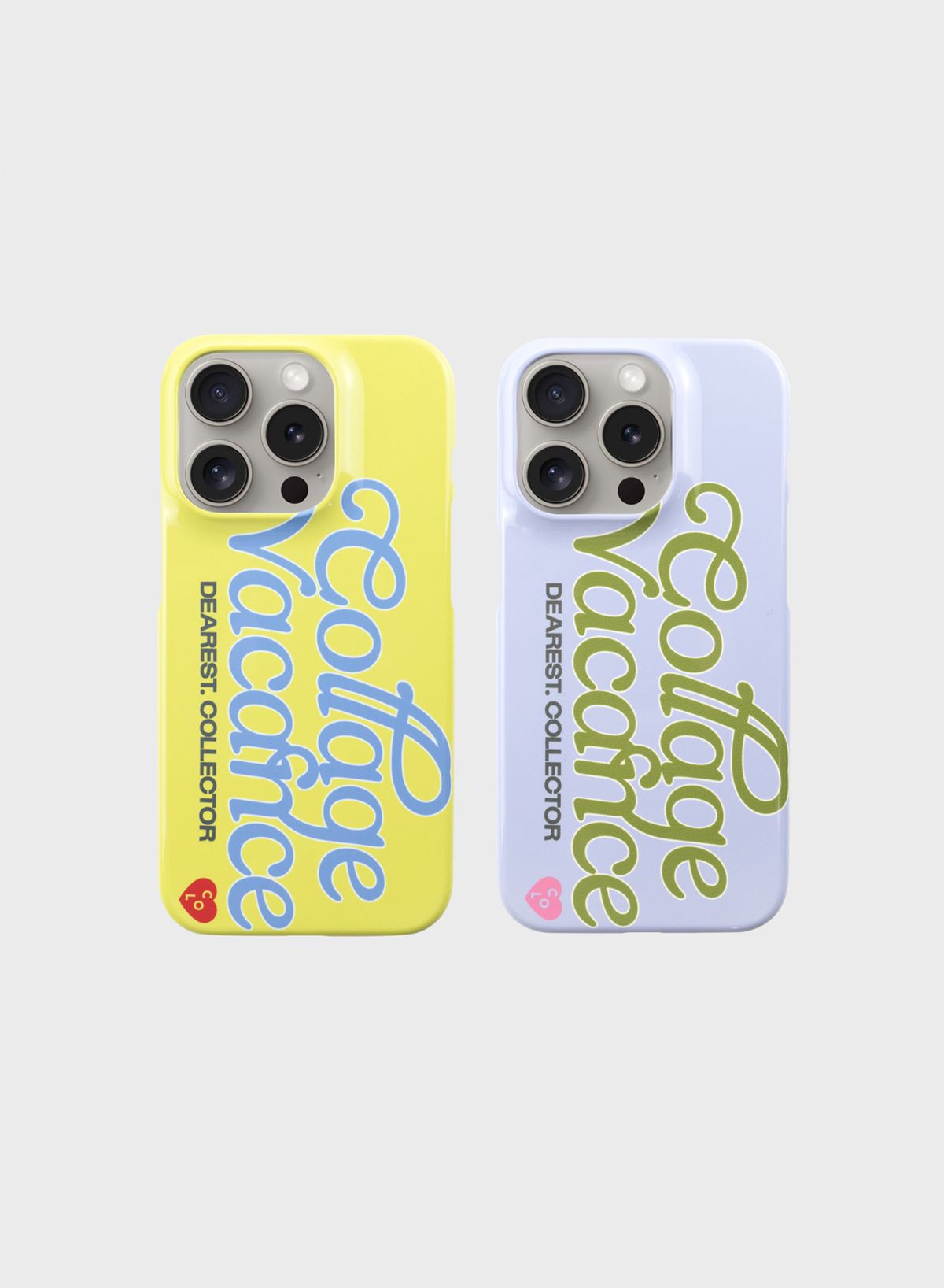 꼴라주바캉스(COLLAGEVACANCE) Vintage Lettering Logo Hard Case (폰케이스) -2color