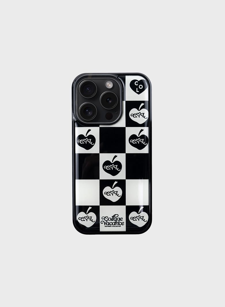 Vintage Lettering Logo Checkerboard Case (폰케이스) - 3color