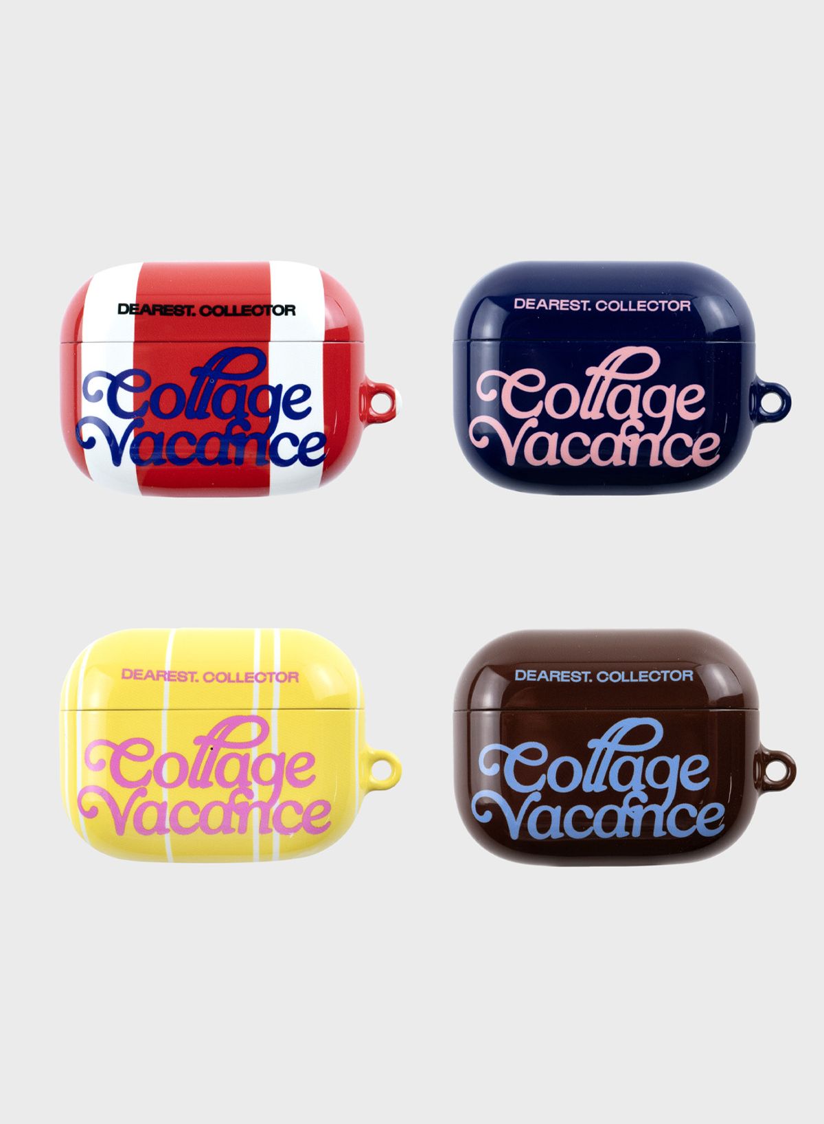 꼴라주바캉스(COLLAGEVACANCE) Vintage Lettering Logo AirPods Case (에어팟 케이스)
