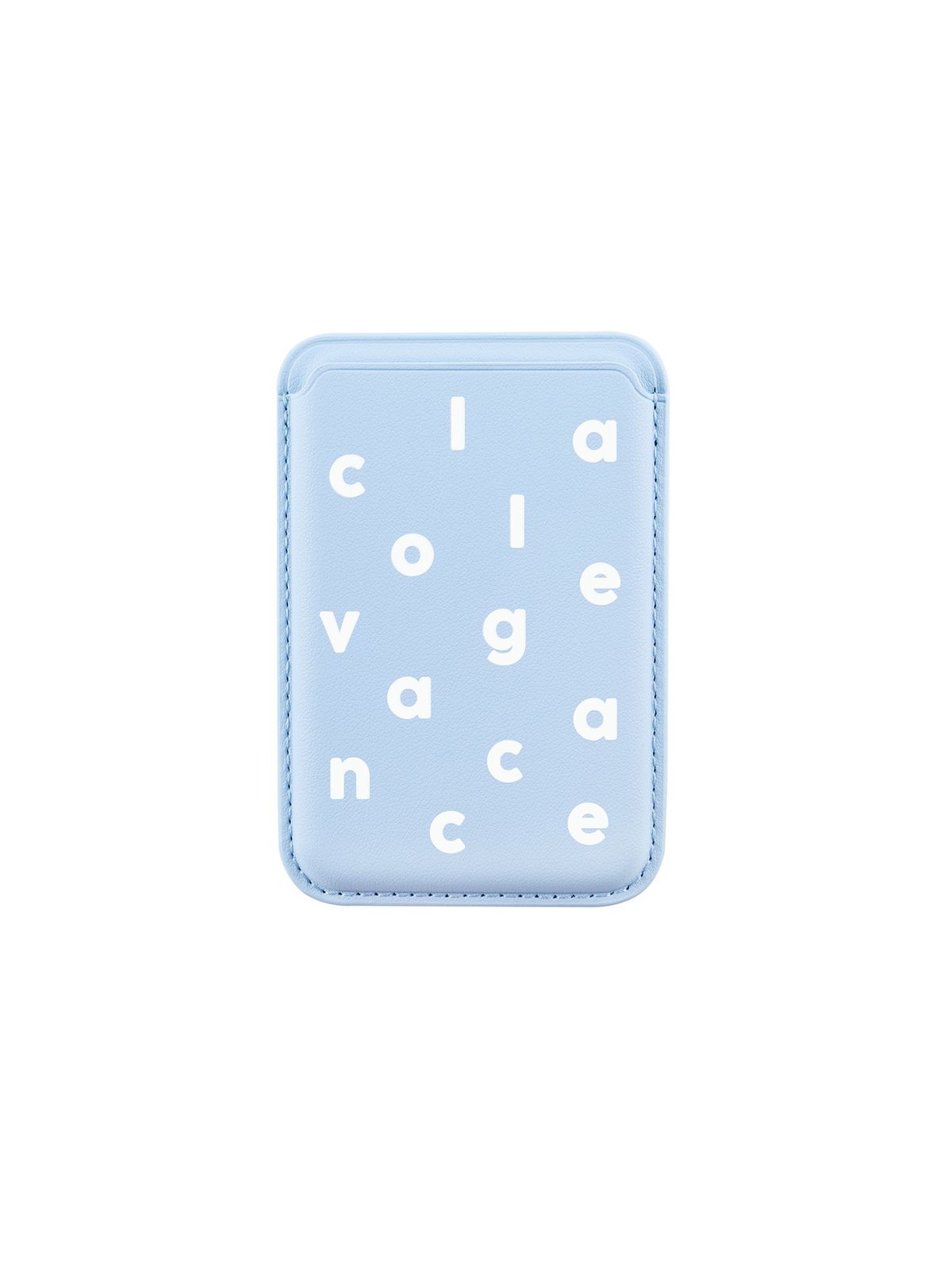 꼴라주바캉스(COLLAGEVACANCE) Logo Alphabet MagSafe Card Wallet (맥세이프 카드지갑) -Baby Blue