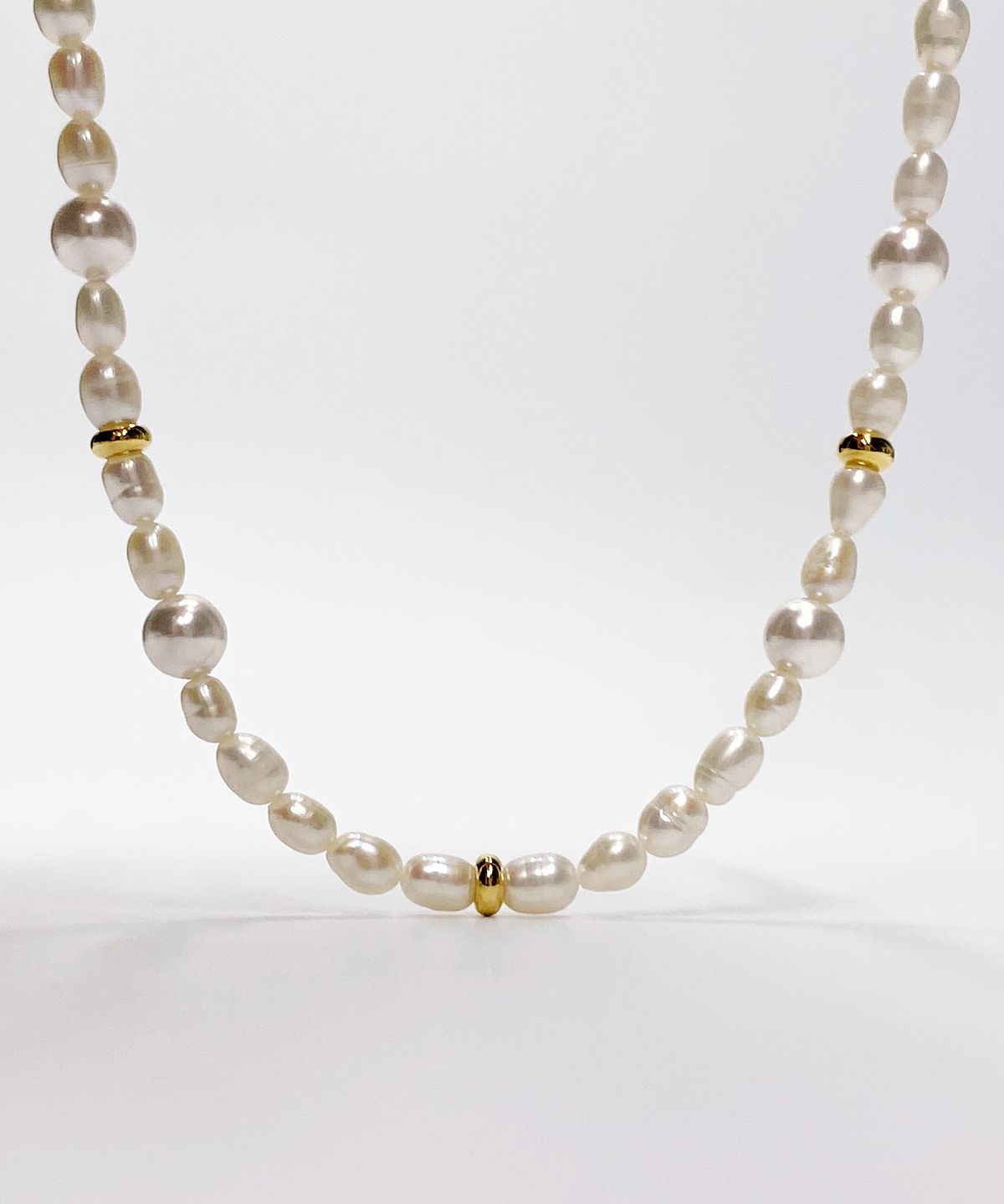 쿠도스(KUDOS) Freshwater Pearl + Crystal Pearl Necklace
