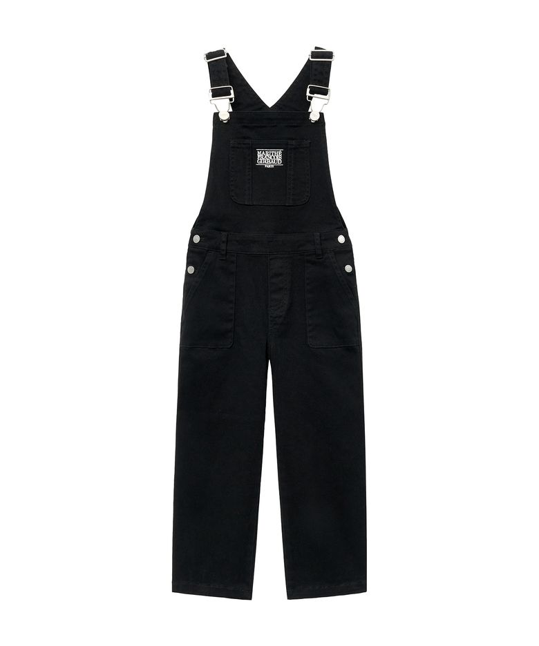 ENFANT COTTON OVERALL PANTS black