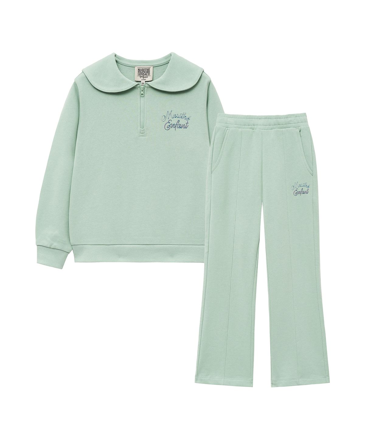 마리떼 키즈(MARITHÉ KIDS) ENFANT W SAILOR COLLAR SWEAT SET-UP mint