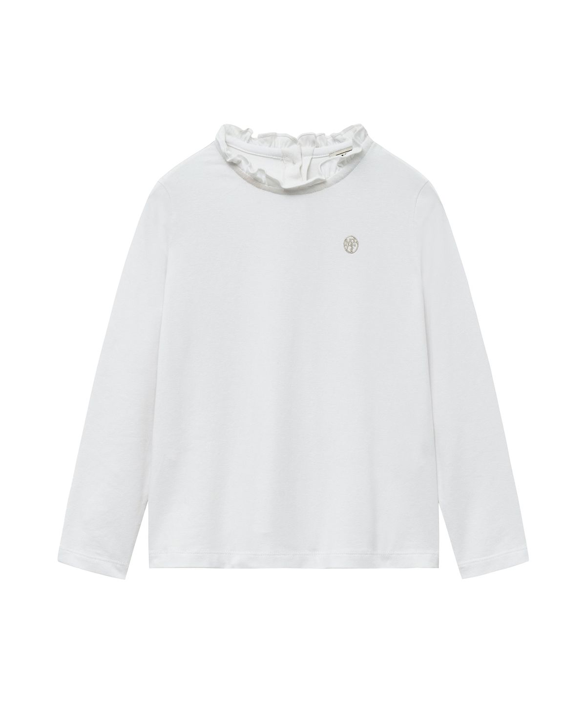 마리떼 키즈(MARITHÉ KIDS) ENFANT FRILL NECK SLIM LONG SLEEVE ivory