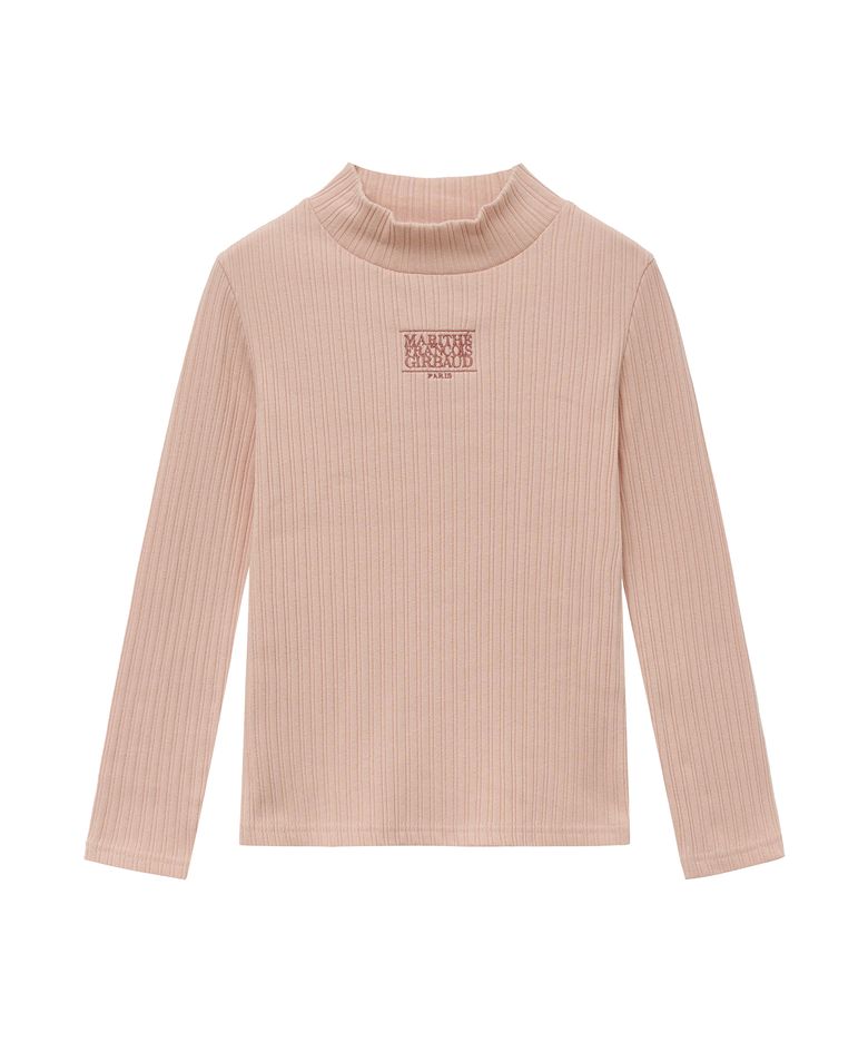 ENFANT HALF NECK LONG SLEEVE pink