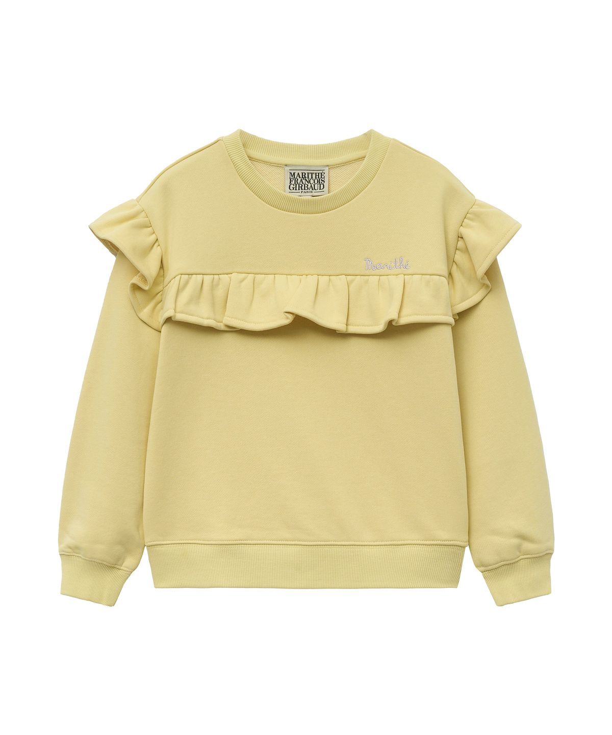 마리떼 키즈(MARITHÉ KIDS) ENFANT W FRILL SWEATSHIRT yellow