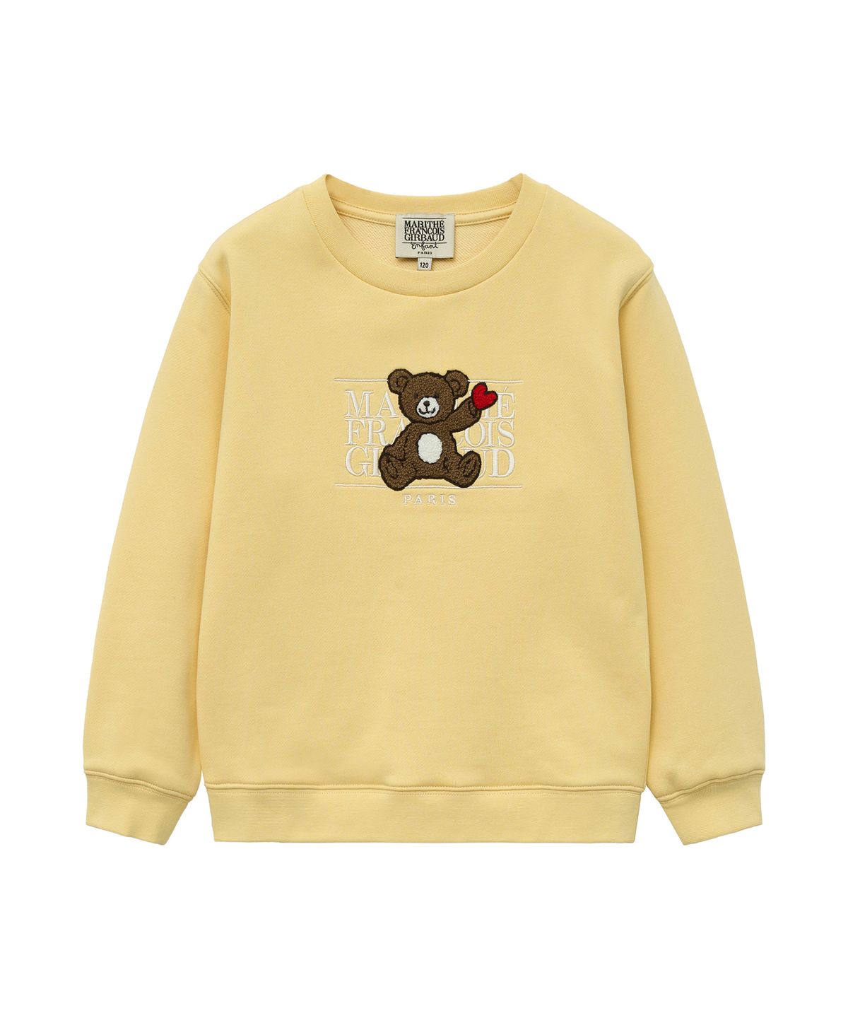 마리떼 키즈(MARITHÉ KIDS) KIDS BEAR CLASSIC LOGO SWEATSHIRT light yellow