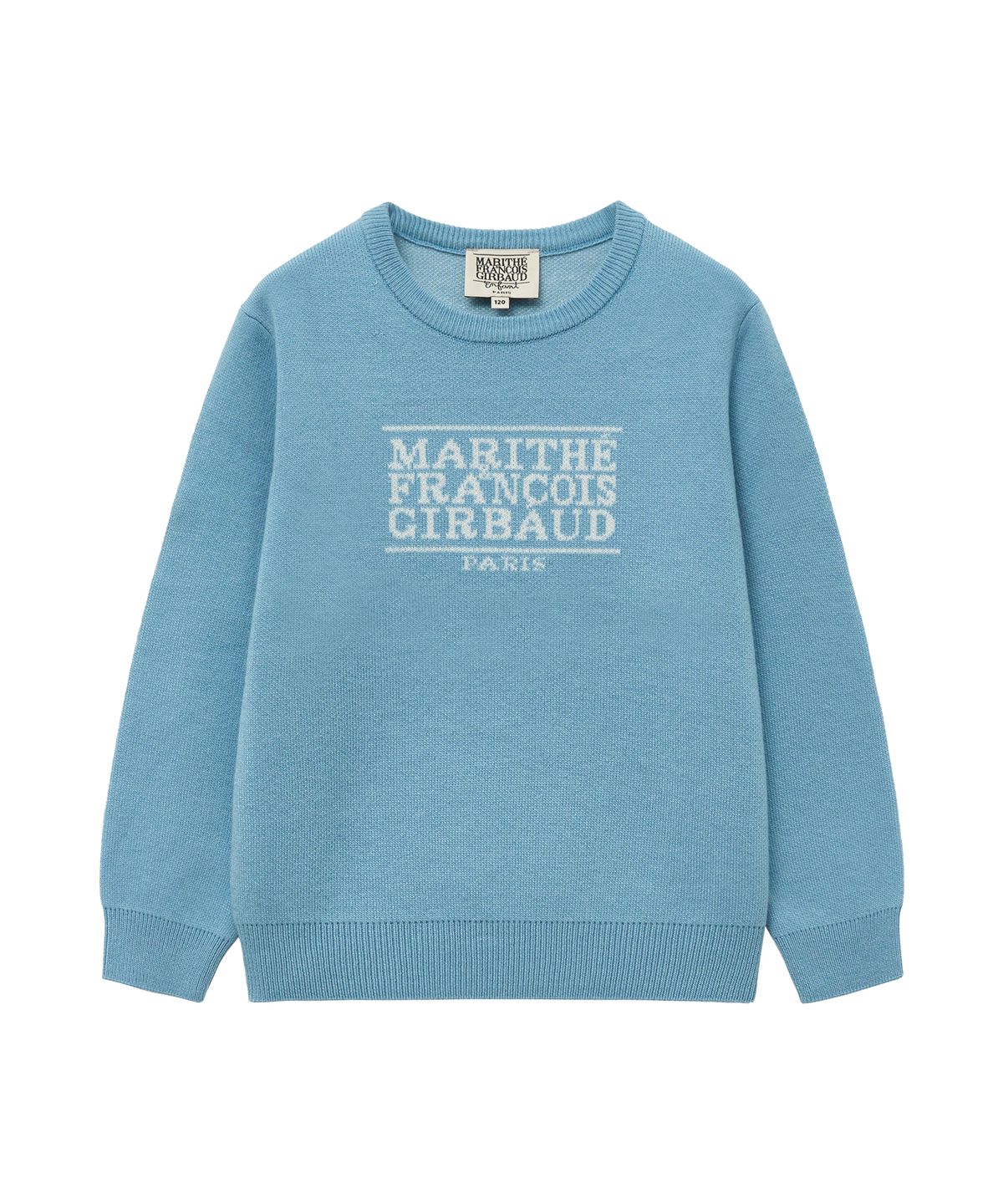 마리떼 키즈(MARITHÉ KIDS) ENFANT CLASSIC LOGO KNIT PULLOVER blue