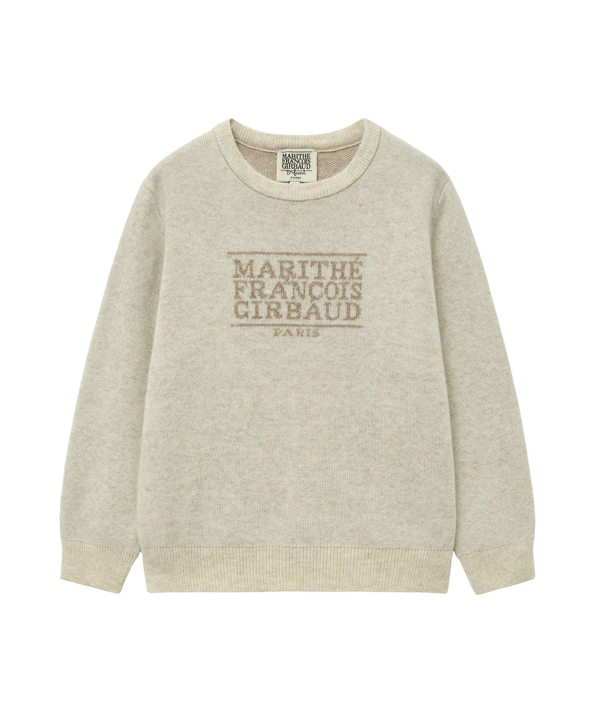 마리떼 키즈(MARITHÉ KIDS) ENFANT CLASSIC LOGO KNIT PULLOVER oatmeal