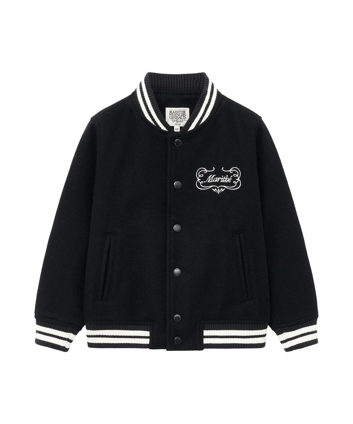 마리떼 키즈(MARITHÉ KIDS) ENFANT CLASSIC VARSITY JACKET dark navy