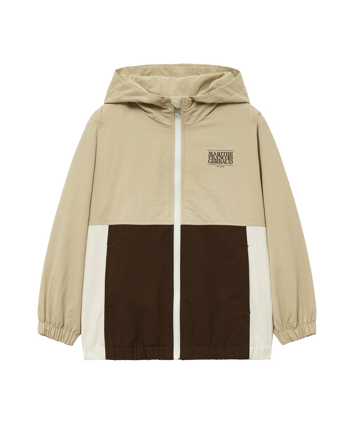 마리떼 키즈(MARITHÉ KIDS) ENFANT COLOR BLOCKED WINDBREAKER JACKET beige