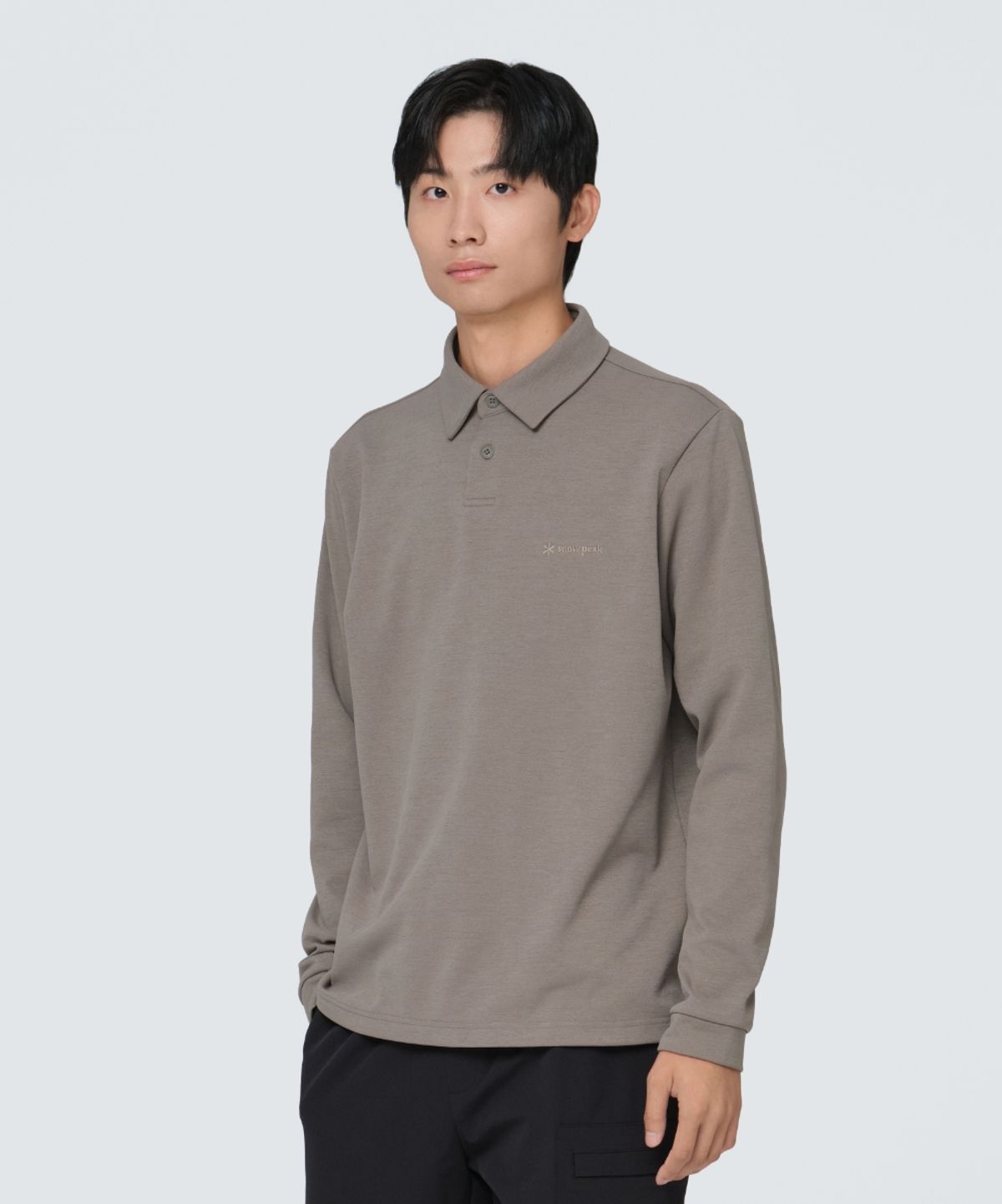 스노우피크 어패럴(SNOWPEAK APPAREL) 폴로 긴팔 티셔츠 (S24FMTPS10) Dark Khaki