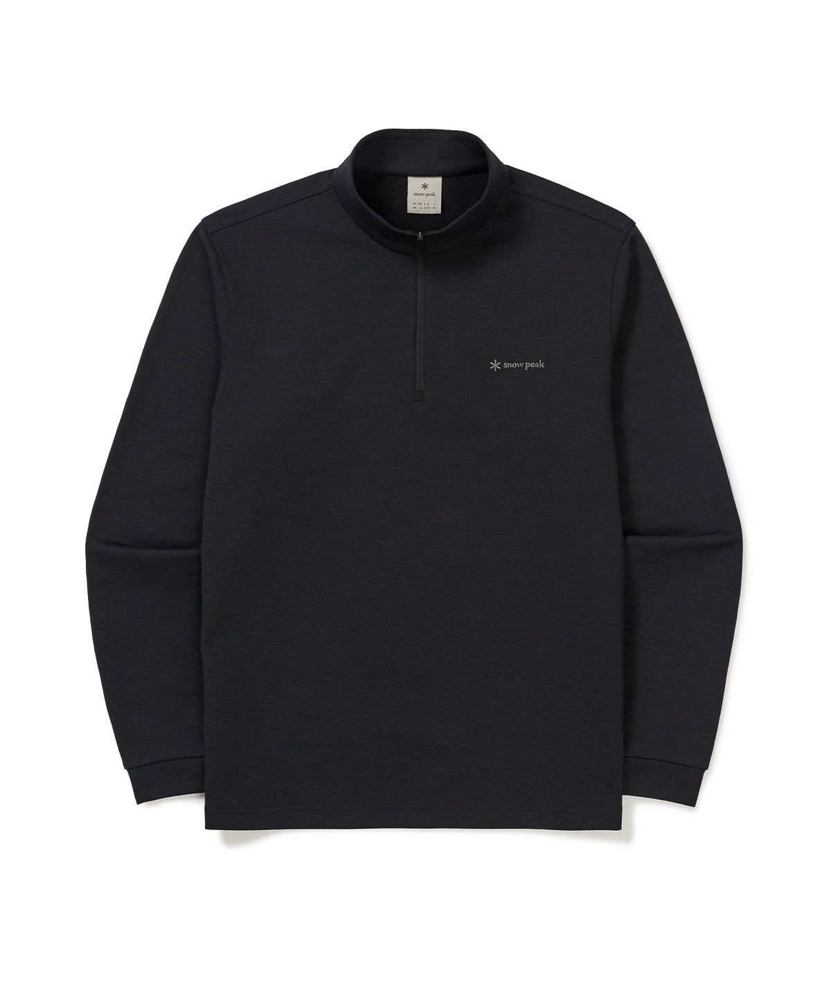 스노우피크 어패럴(SNOWPEAK APPAREL) 반집업 긴팔 티셔츠 (S24FMTZT10) Black