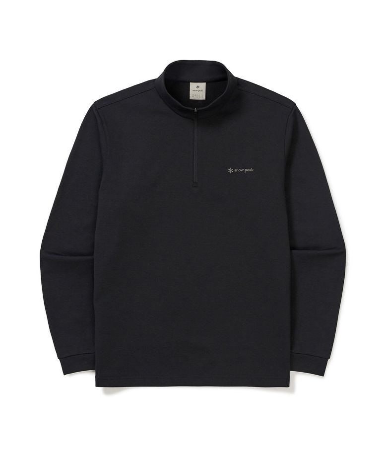 반집업 긴팔 티셔츠 (S24FMTZT10) Black
