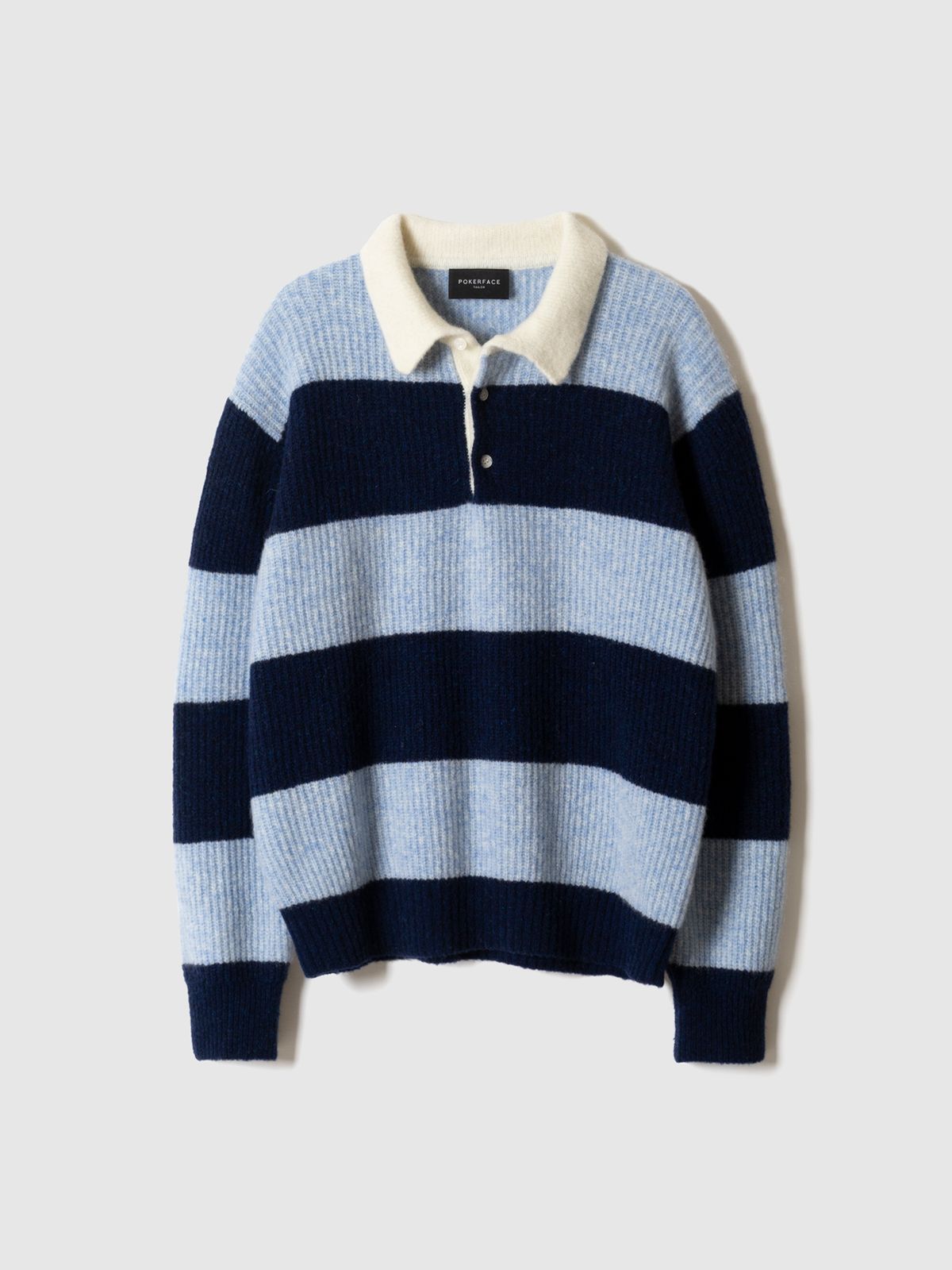 포커페이스(POKERFACE) RUGBY SWEATER BLUE/NAVY