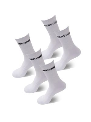 코튼 크루 미들 삭스[5팩]