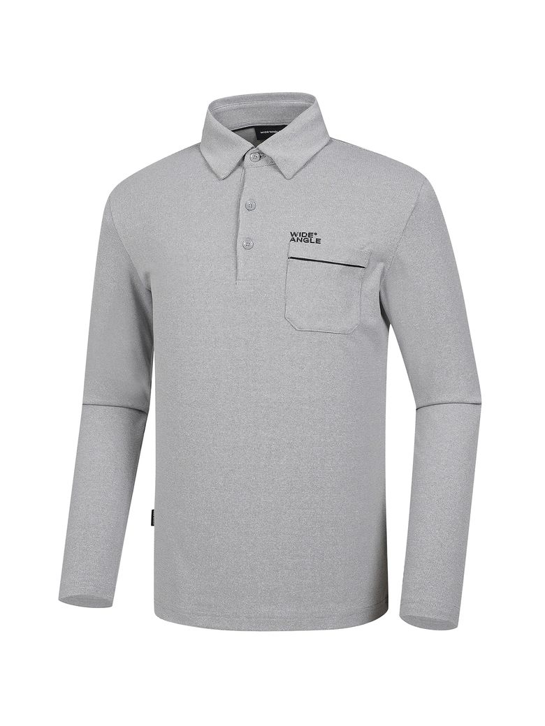 CO 포켓 포인트 와플 폴로 티셔츠 M_M.GREY WMU24271MK