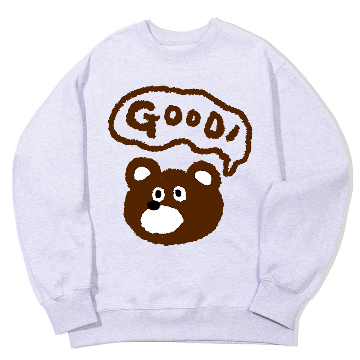 어썸어스(AWESOMEUS) GOOD BROWN BEAR SWEAT SHIRTS_3 COLOR