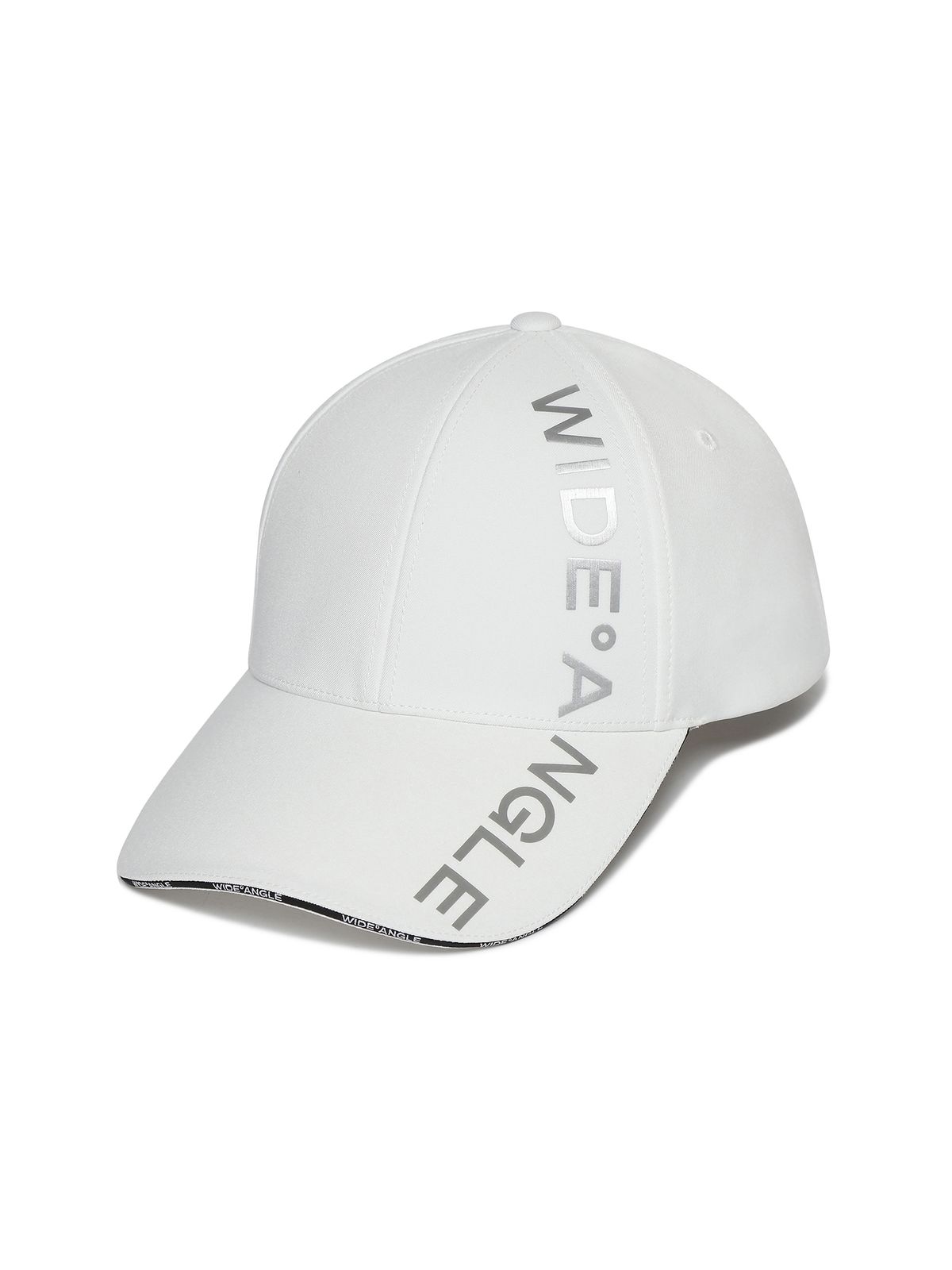 와이드앵글(WIDEANGLE) TO 로고 포인트 캡 M_Off White WMU24C02W3