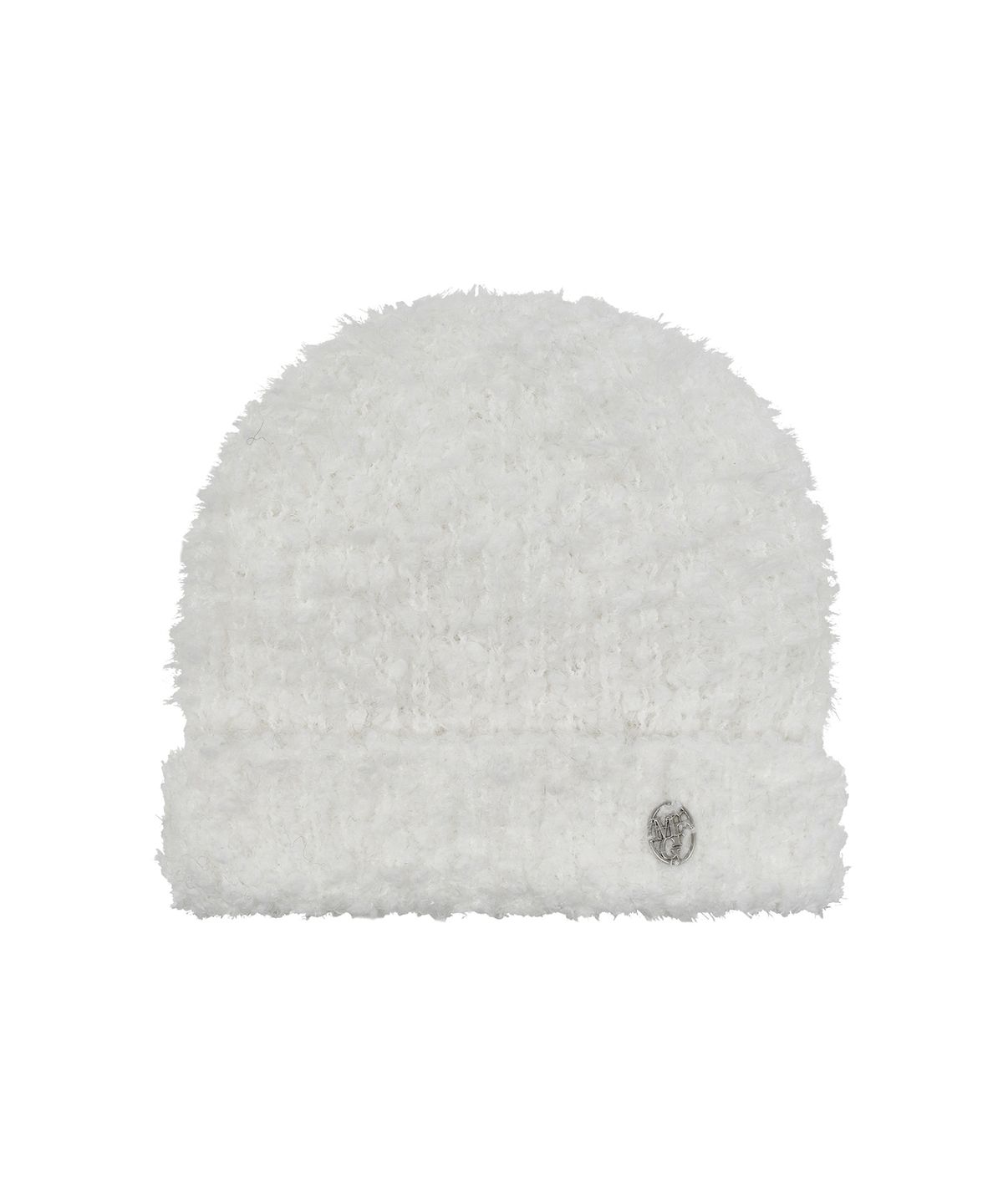 마리떼 프랑소와 저버(MARITHÉ + FRANҪOIS GIRBAUD) CIRCLE LOGO SNUGGLE BEANIE white