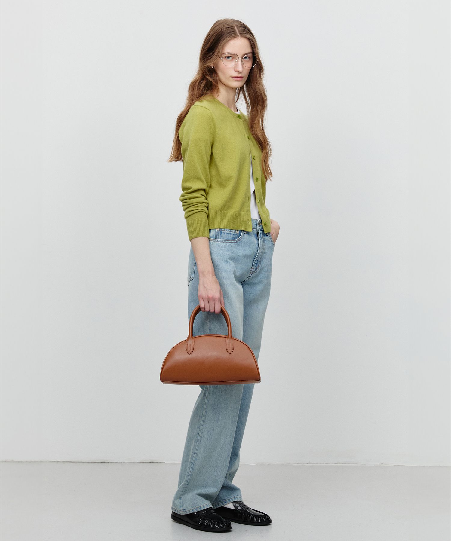 MUSINSA | DUNST FOR WOMEN CLASSIC BOWLING BAG TAN_UDBA4F203W2
