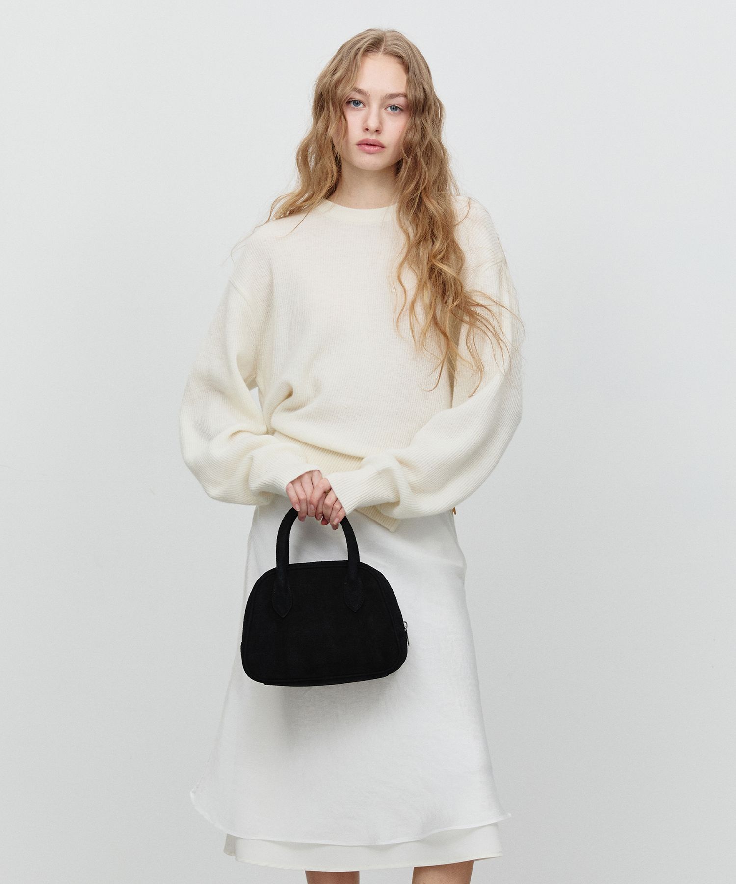MUSINSA | DUNST FOR WOMEN SUEDE BOSTON TOTE BAG