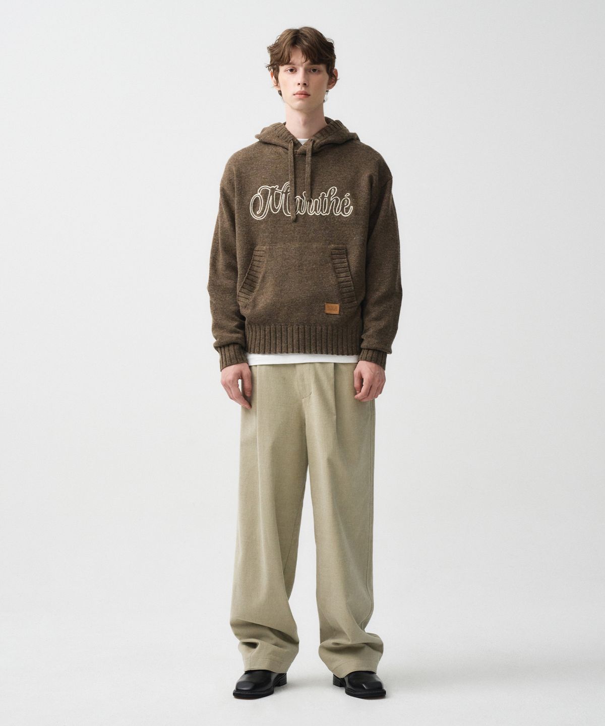 마리떼 프랑소와 저버(MARITHÉ + FRANҪOIS GIRBAUD) M WIDE ONE TUCK CHINO PANTS beige